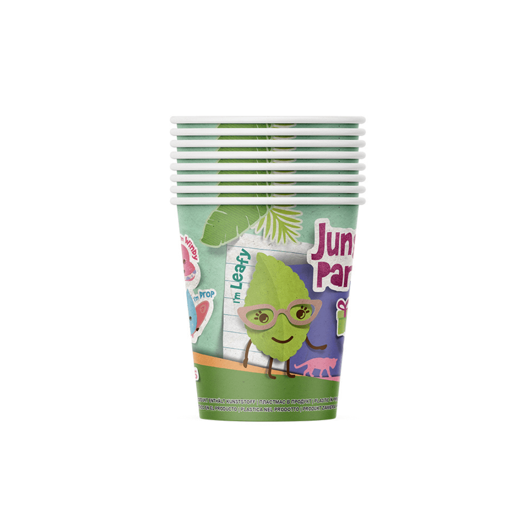 Pahare de carton Party Jungle, 8 oz