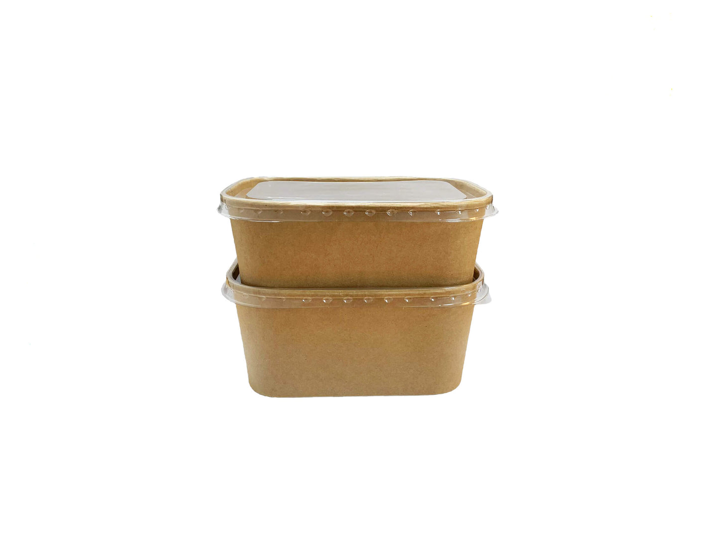 Boluri carton rectangulare kraft catering 50 buc/set