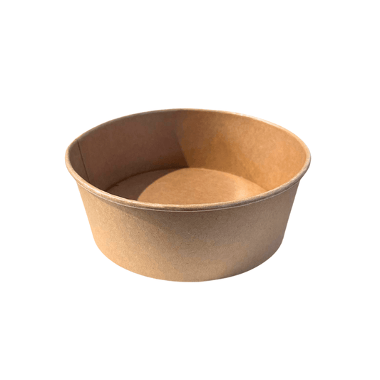 Caserole carton kraft rotunde pentru salata, 38 oz (1.125 ml), 50 buc/set