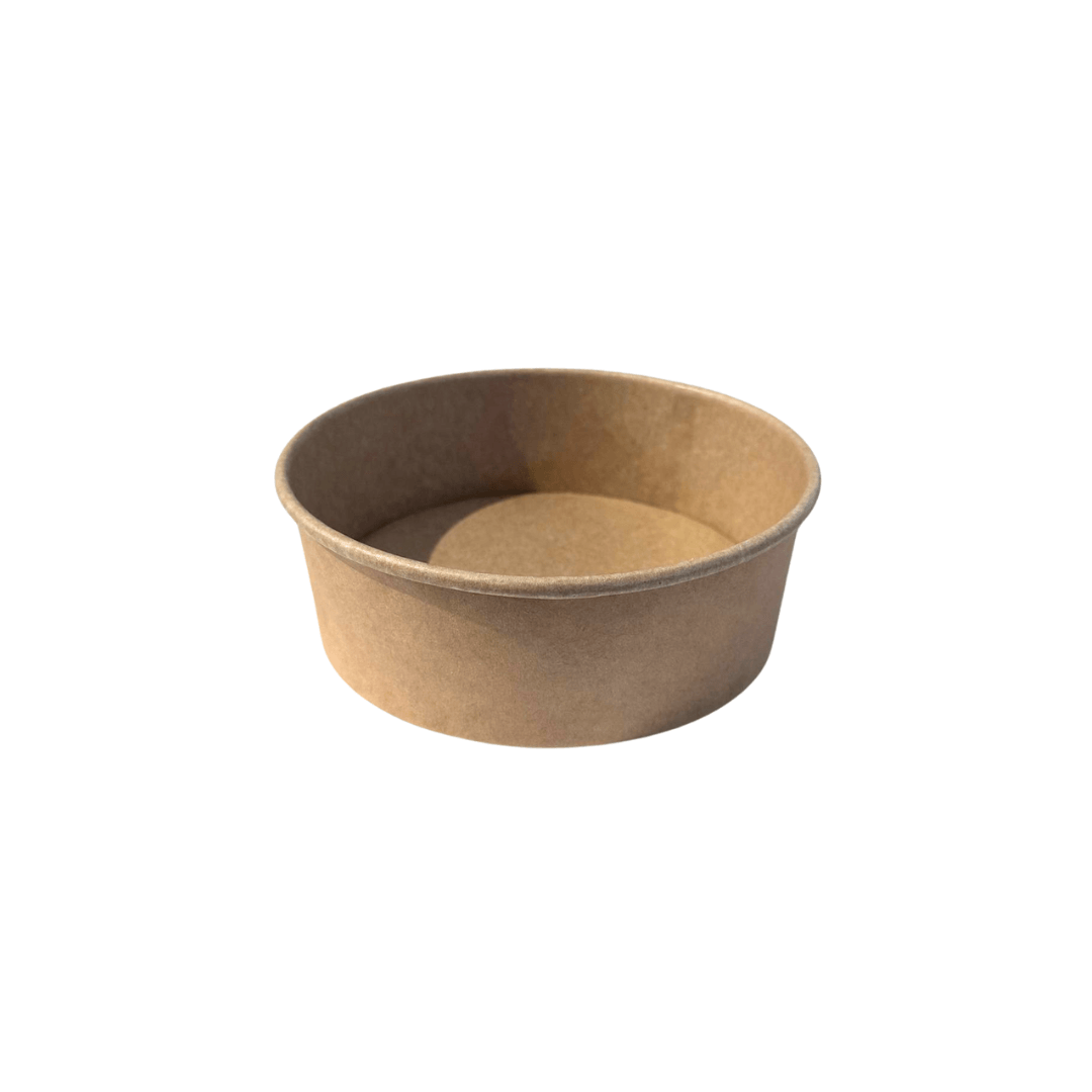 Caserole carton kraft rotunde pentru salata, 550 ml, 50 buc/set