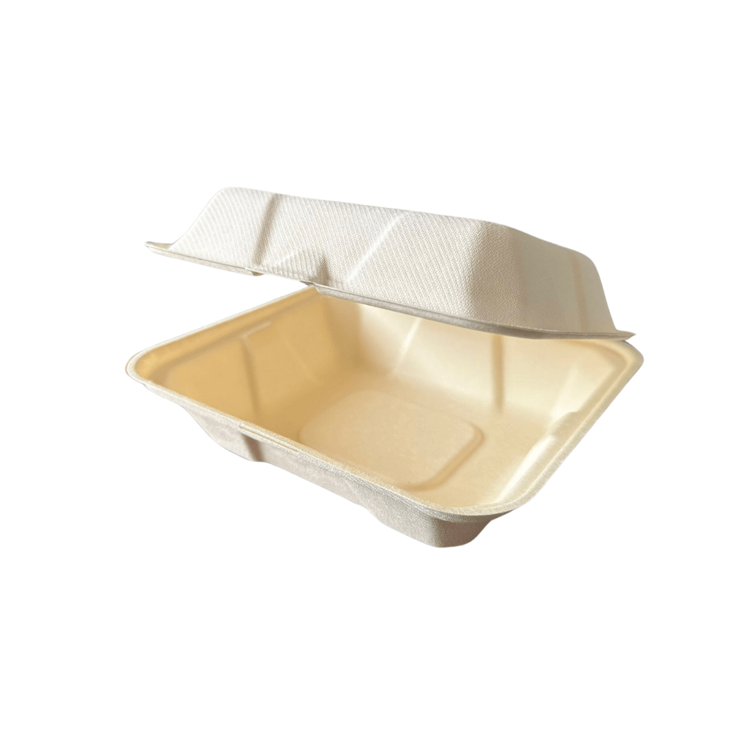 Caserole BIO cu capac din trestie de zahar meniu mic HB9, 50 buc/set c