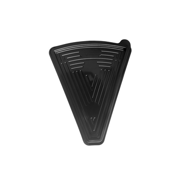 Caserole felie de tort cu baza neagra si capac transparent