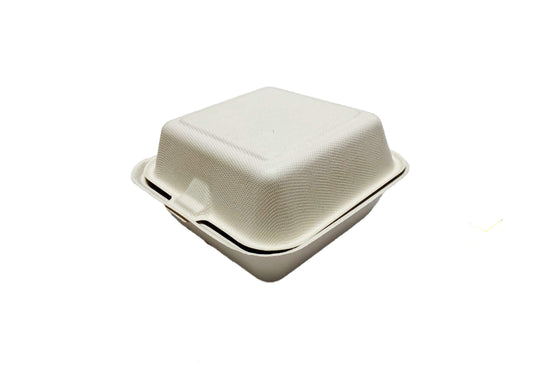 Caserole hamburger BIO din trestie de zahar, 15 cm, 50 buc/set