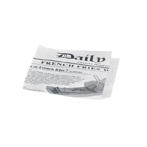 Coltare ambalaj print ziar CARTOFI PRAJITI, GOGOSI