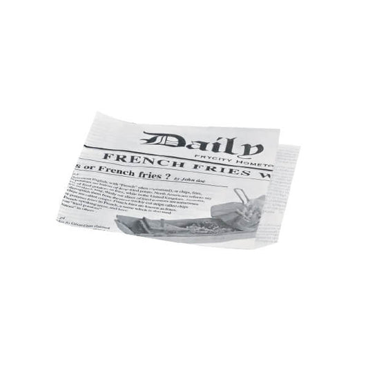 Coltare ambalaj print ziar CARTOFI PRAJITI, GOGOSI