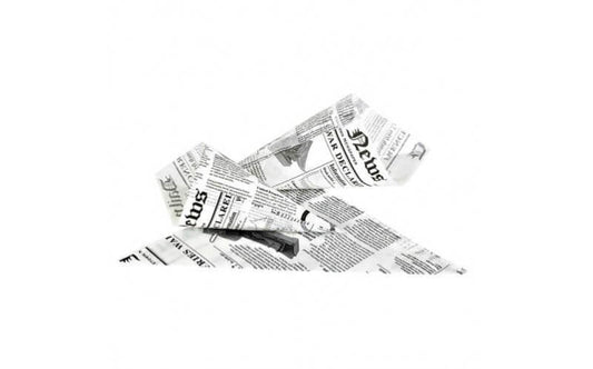 Conuri antigrasime print ziar cartofi prajiti, gogosi