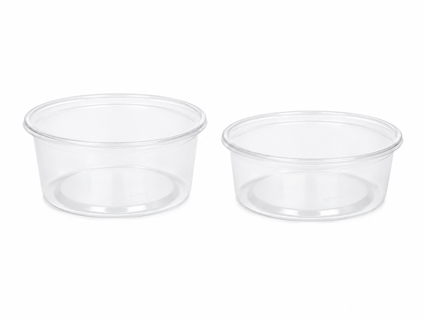 Cupe rotunde transparente PP salata