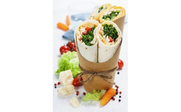 Cupe wrap carton pentru servit preparate street food, mare, 50 buc/set