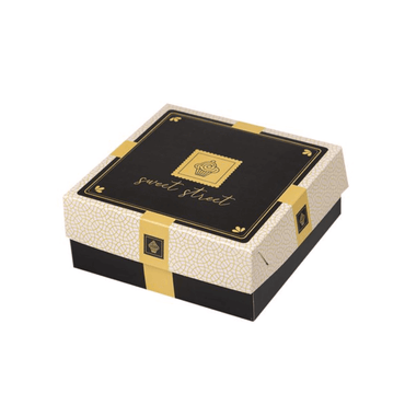 Cutii carton prajituri 19 x 19 x H 8 cm, 10 kg/set