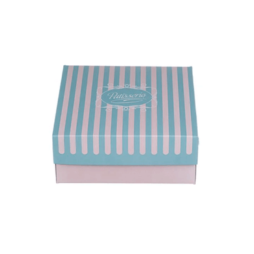 Cutii carton prajituri cu aluminiu la interior 19 x 19 x H 8 cm, 10 kg/set