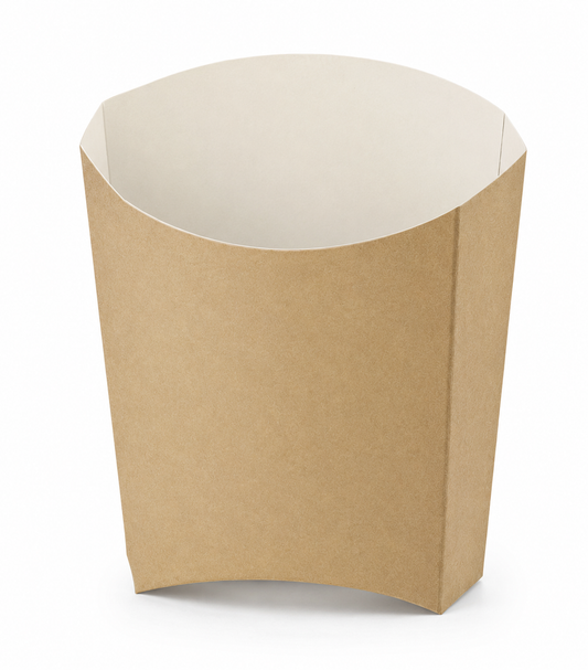Cutii carton kraft MEDII pentru cartofi prajiti, 100 buc/set