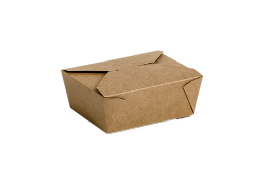 Cutii carton kraft meniuri catering 150 x 120 x 65 mm, 50 buc/set bio8k