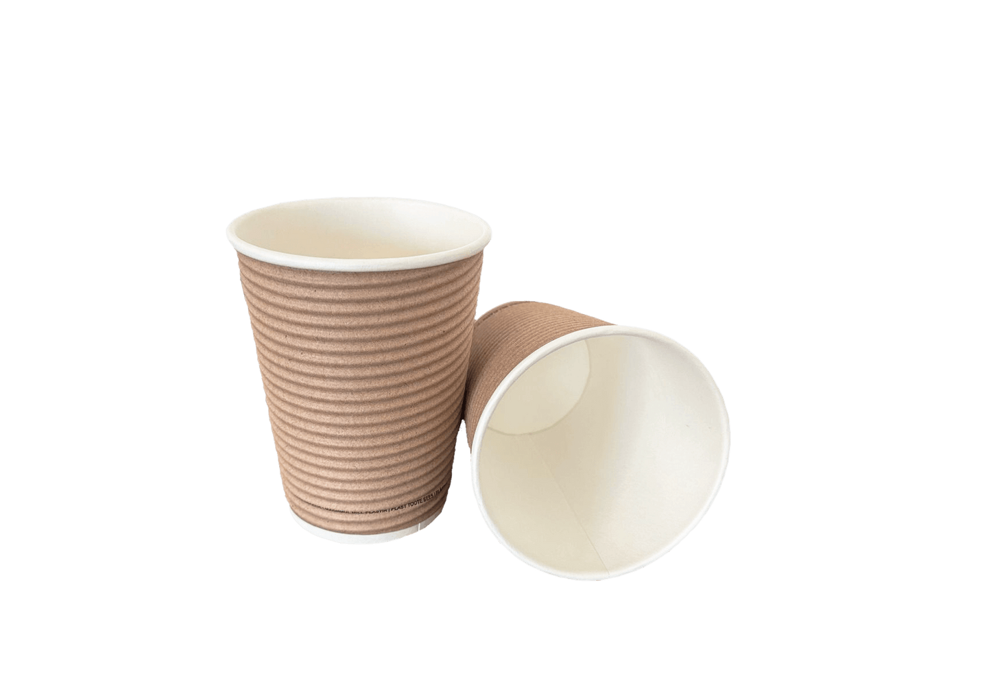 Pahare de carton kraft cu perete dublu 12 oz