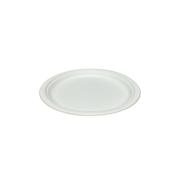 Farfurii BIO rotunde albe, diametru 26 cm, 50 buc/set