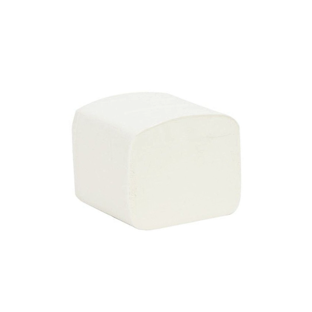 Hartie igienica alba pliata (BULK), 2 straturi, 200 foi/pachet, 40 pachete/bax