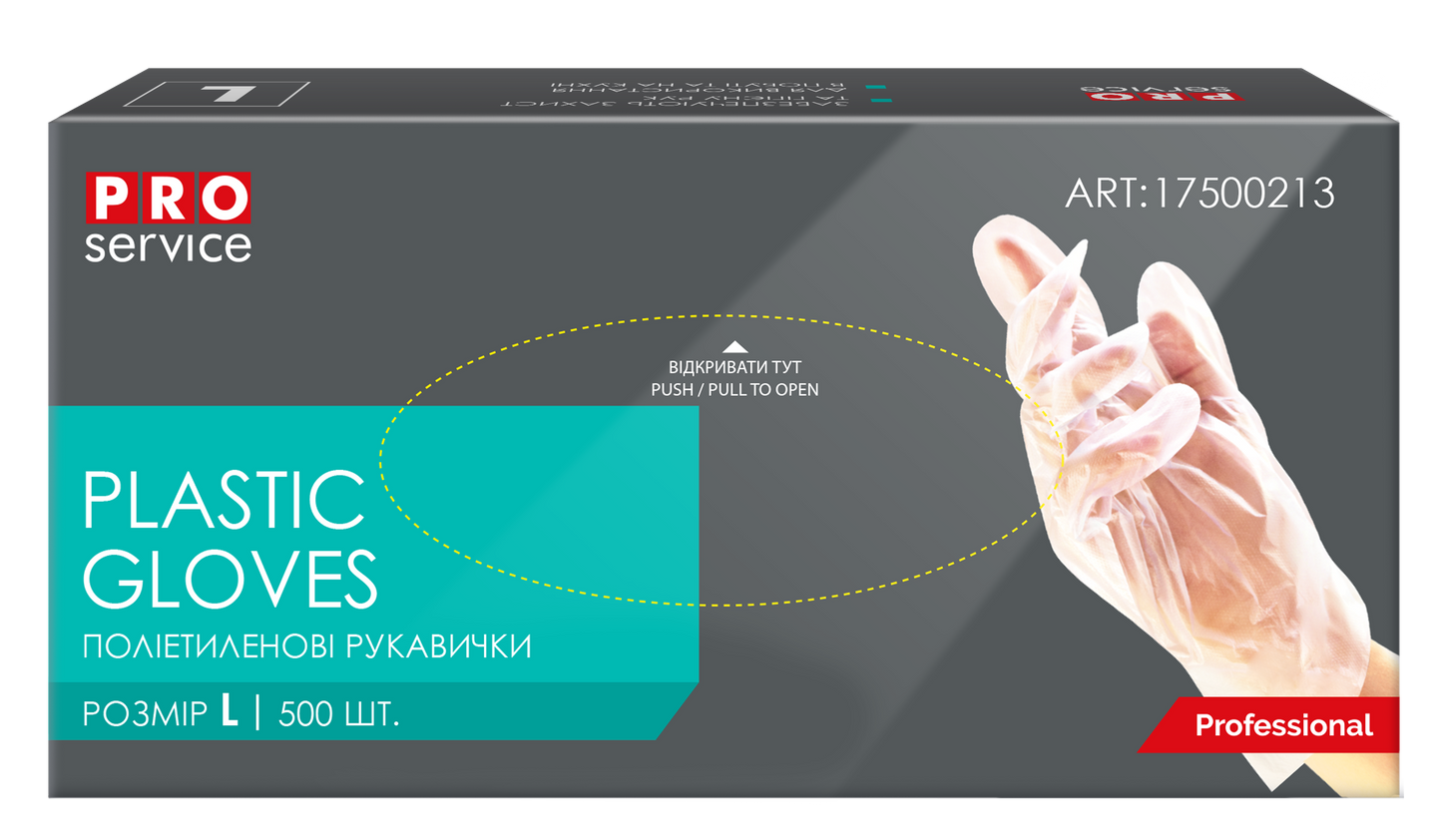 Manusi unica folosinta transparente, 500 buc/set