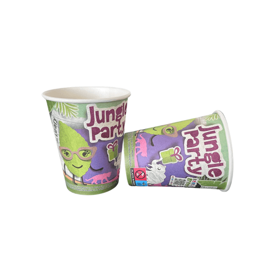 Pahare de carton Party Jungle, 8 oz (237 ml), 8 buc/set petrecere