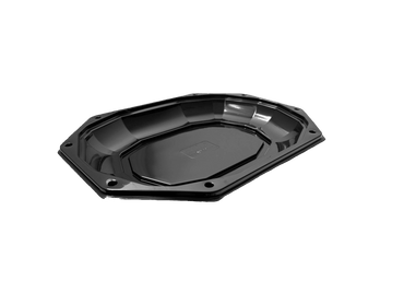 Platouri negre 32 CM, 50 buc/set