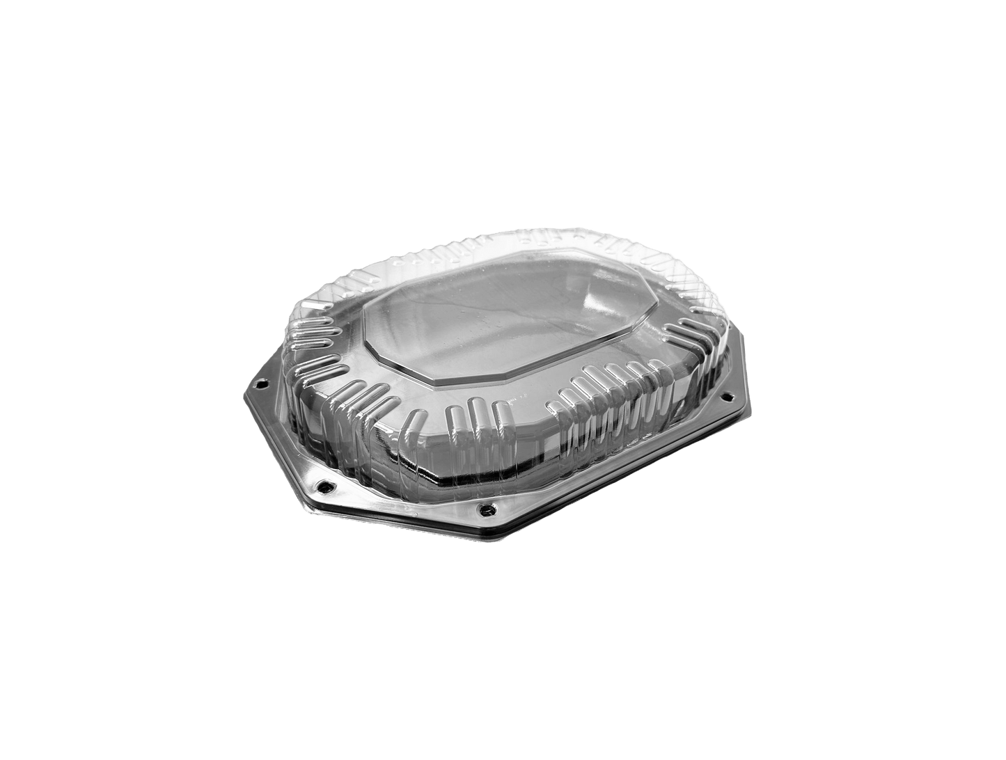 Platouri negre medii cu capac inclus, 32 x 24 cm,50 buc/set