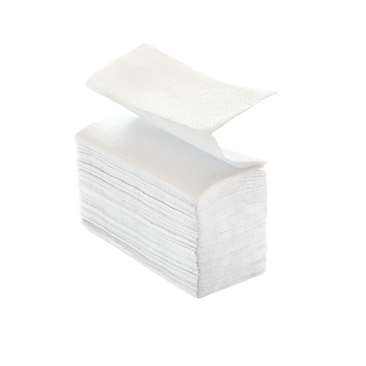Prosop de maini alb din hartie, pliat in Z, 2 straturi, 200 foi/pachet, 15 pachete/bax