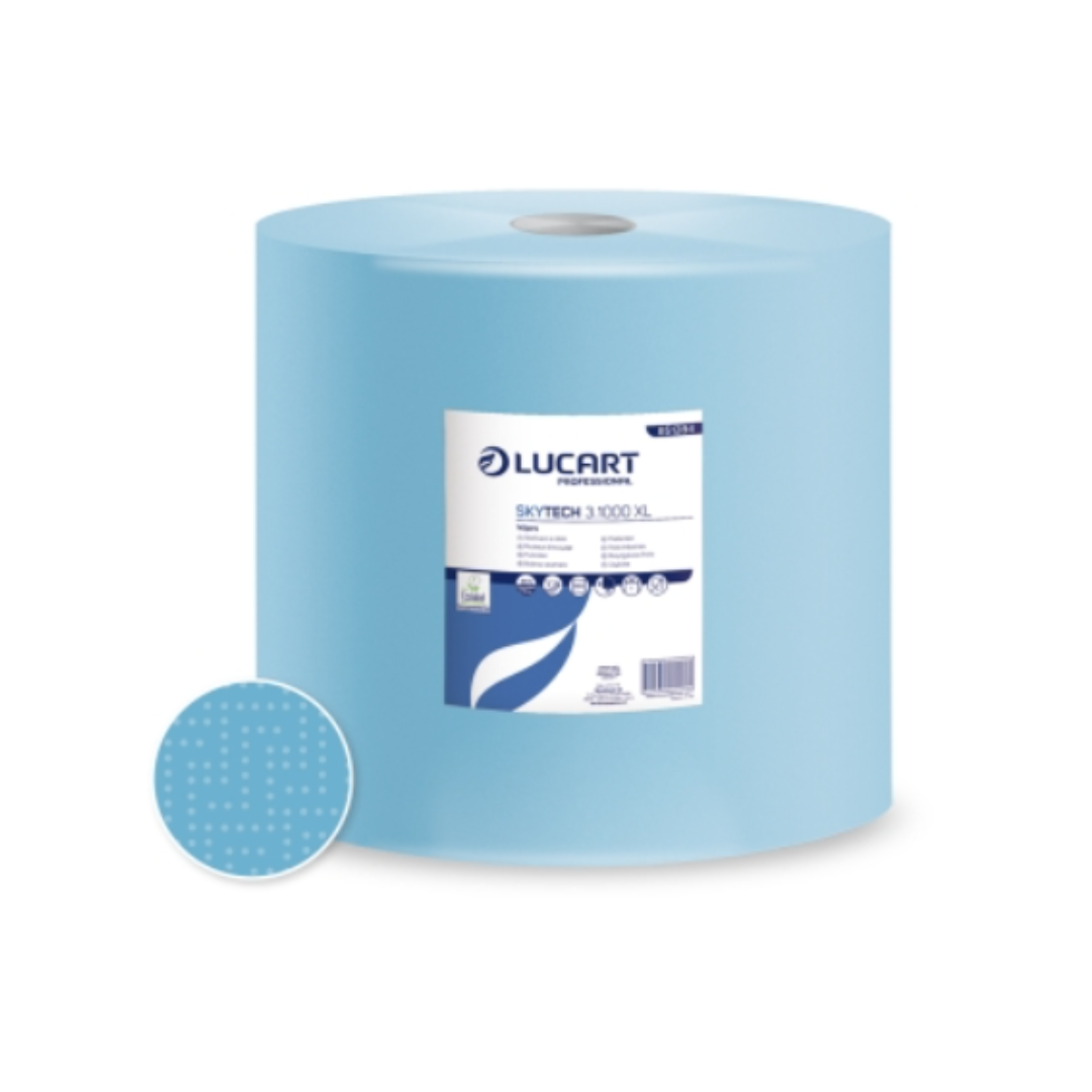 Prosop monorola Lucart din hartie albastra