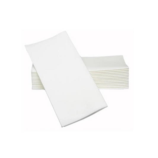 Servetele albe, 2 straturi, 33 x 33 cm, eight fold 1/8, 100 buc/pachet