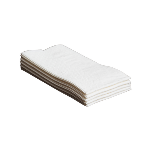 Servetele albe, 2 straturi, 40 x 40 cm, 1/8, 80 buc/pachet