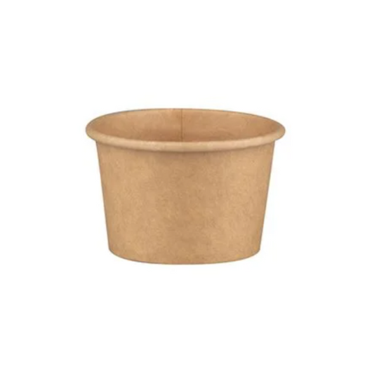 Sosiera kraft carton 2 oz/60 cc, 100 buc/set
