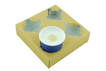 Suporturi pentru 4 pahare din carton, 50 buc/set