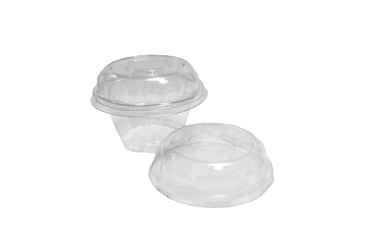 cupa aperitiv sau desert transparenta cu capac