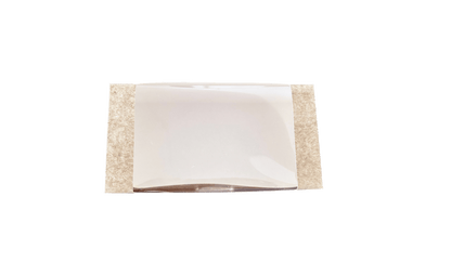 Cutii carton natur cu fereastra pentru prajituri 20 x 10,5 x H 5 cm, 50 buc/set
