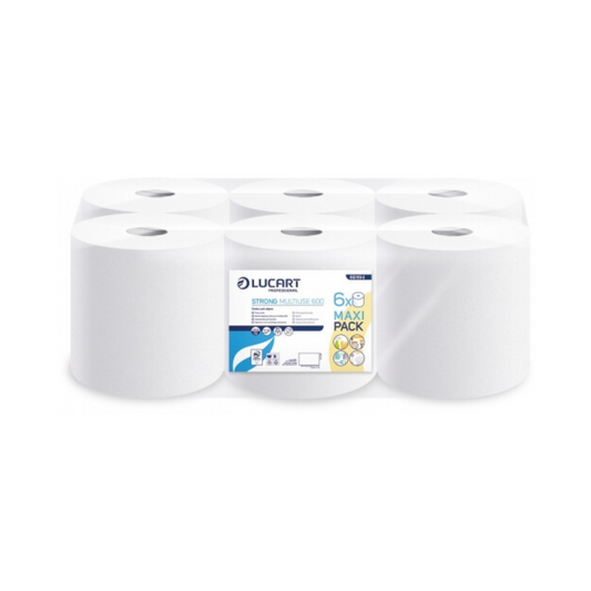 Bax Prosop monorola Lucart din hartie alba cu derulare centrala, Multiuse
