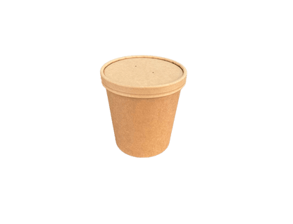 Boluri supa PREMIUM din carton 26 oz/770ml si capac din carton, 25 buc/set c