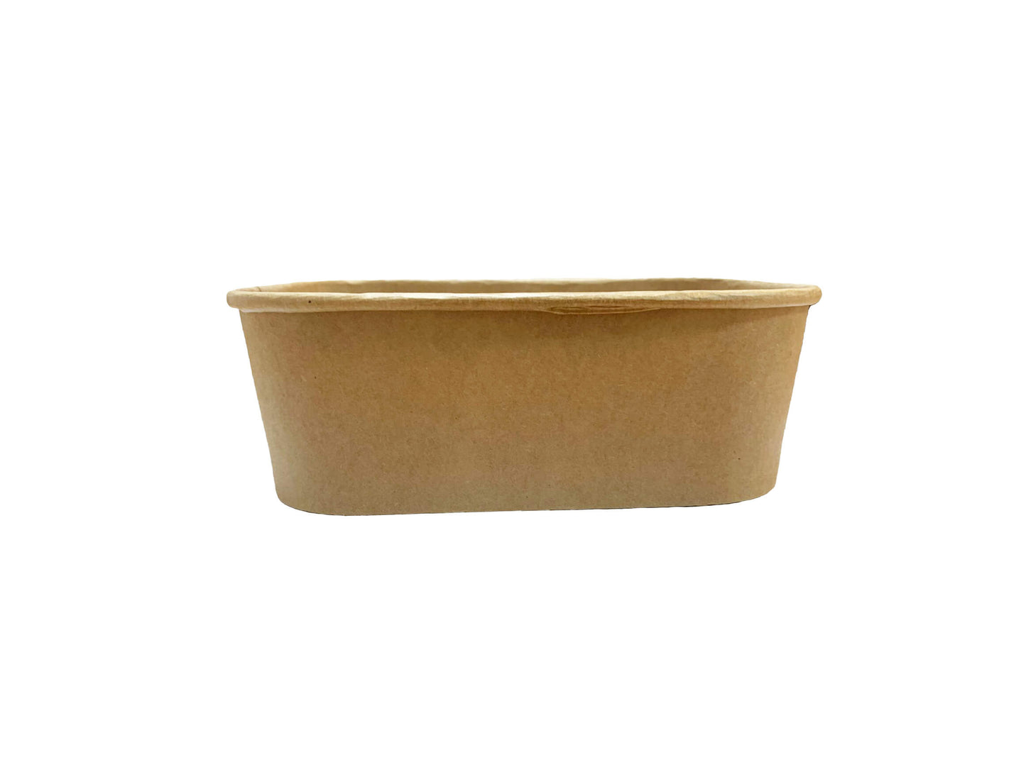 Bol carton rectangular kraft catering, 750 ml, 50 buc/set
