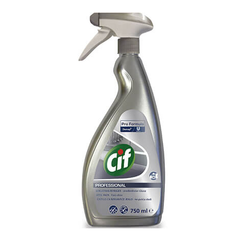 Cif PRO Formula otel inox Stainless Steel Cleaner spray, 750 ml, 1 buc/set