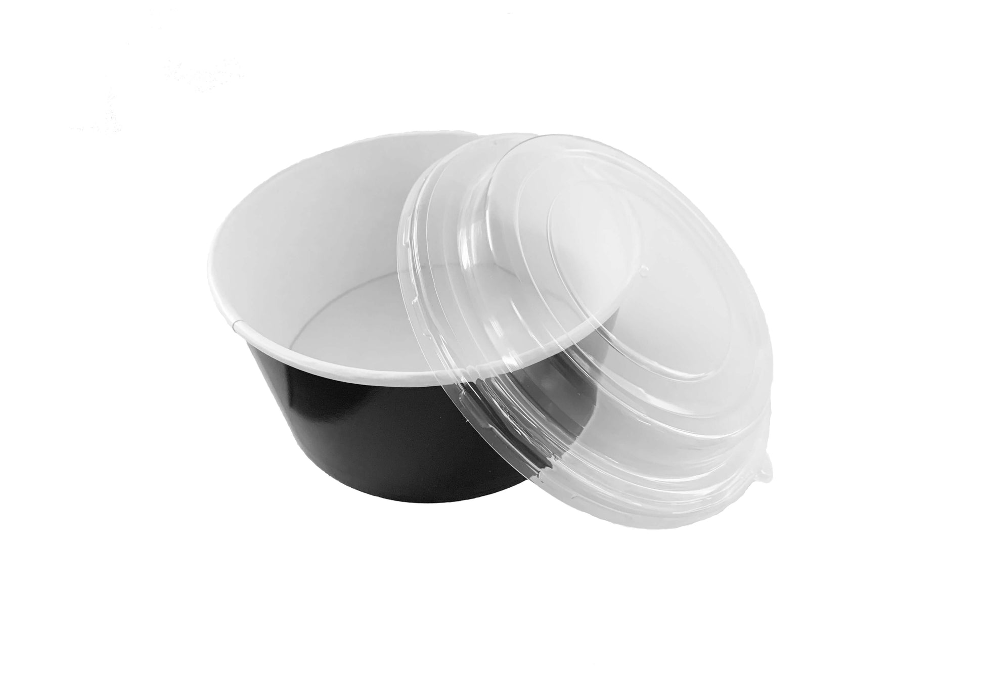 Capace transparente pentru caserole kraft si negre de salata b