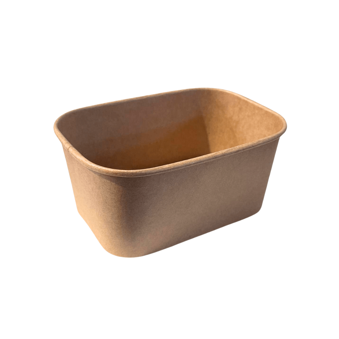 Caserola rectangulara kraft din carton