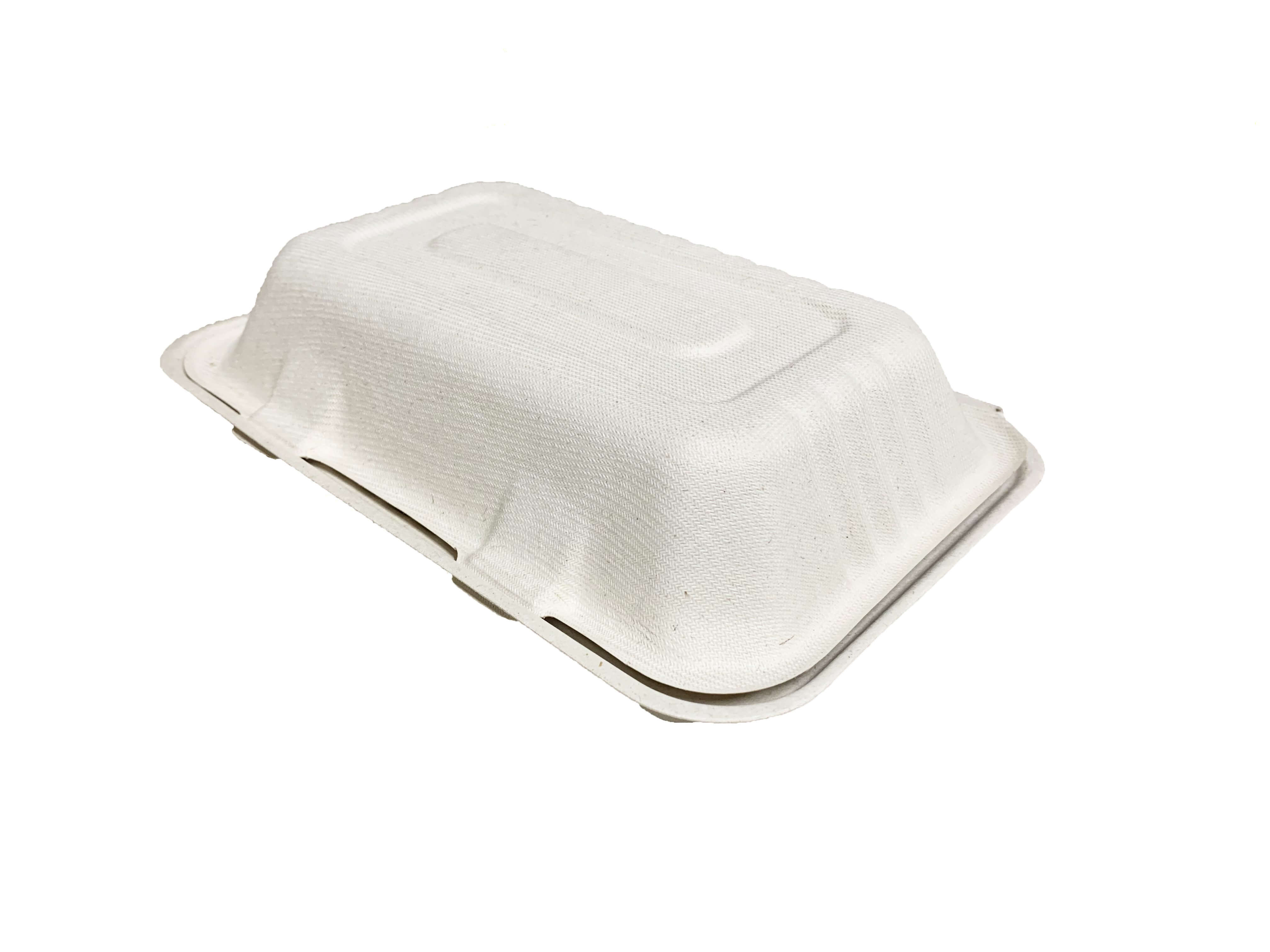 Caserole BIO cu capac din trestie de zahar, 2 compartimente, 1.000 ml, 50 buc/set c
