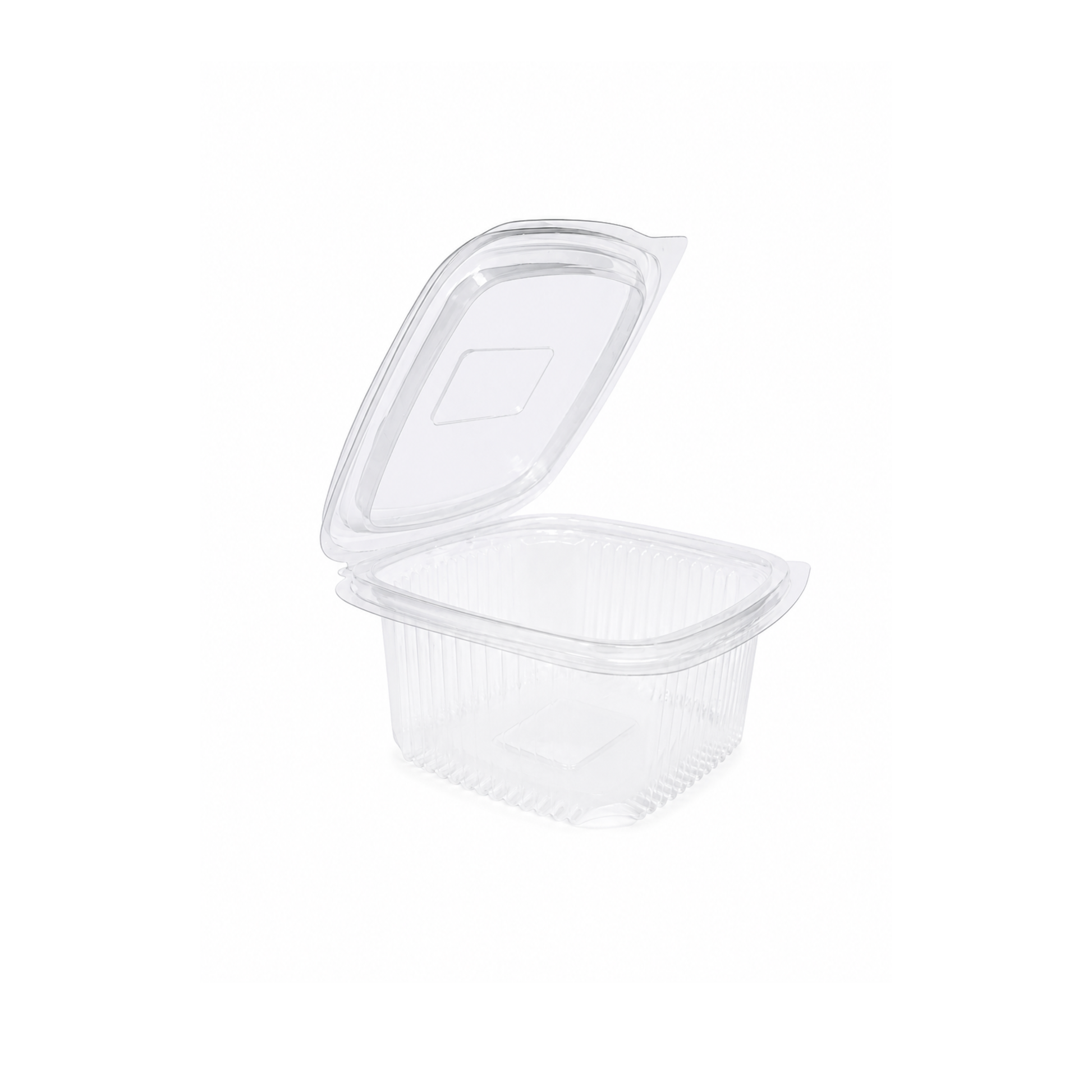 Caserole PP transparente cu capac atasat, 500 CC, 100 buc/set