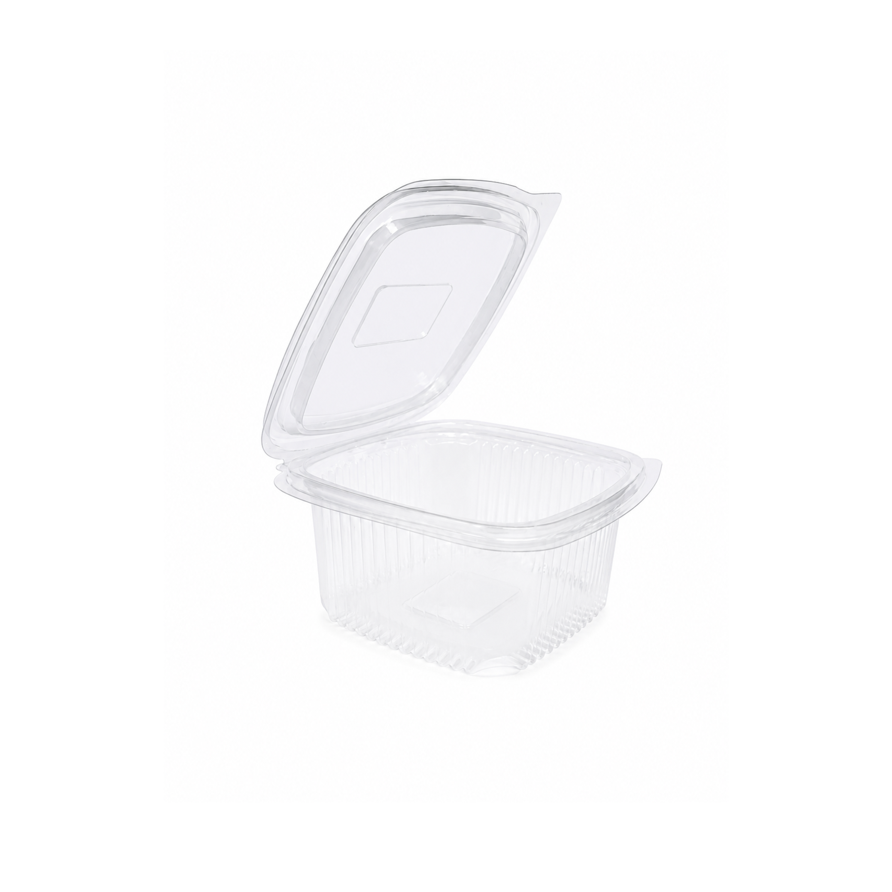 Caserole PP transparente cu capac atasat, 500 CC, 100 buc/set