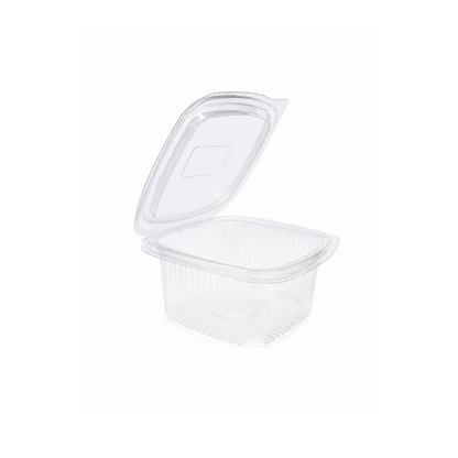 Caserole PP transparente cu capac atasat, 500 CC, 100 buc/set