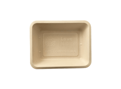 Caserole TERMO biodegradabile, 1 compartiment, 50 buc/set b