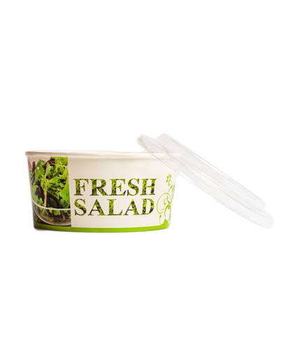 Caserole carton Fresh rotunde pentru salata, 750 ml, 50 buc/set