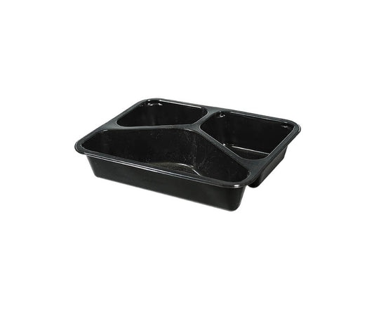 Caserole negre TERMO din PP, 3 compartimente