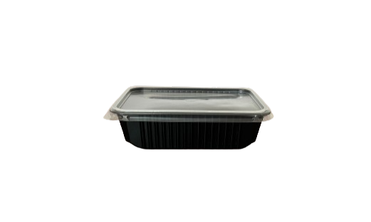 Caserole negre cu capac transprent inclus, 750 ml