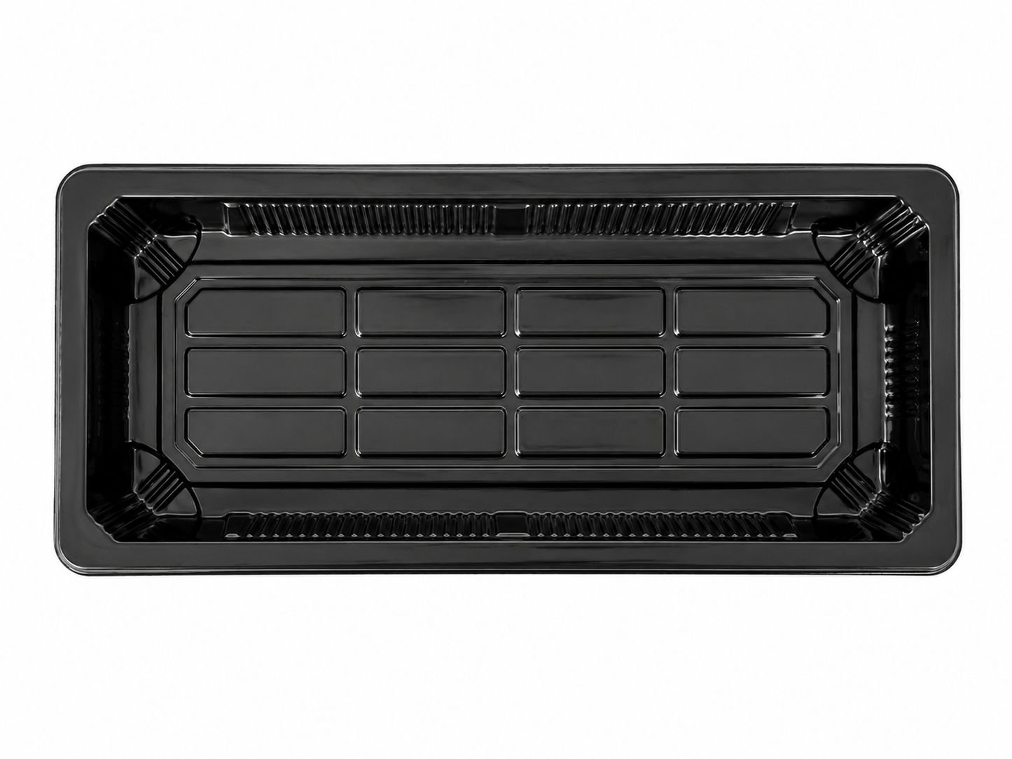 Caserole sushi negre MEDII plastic pp