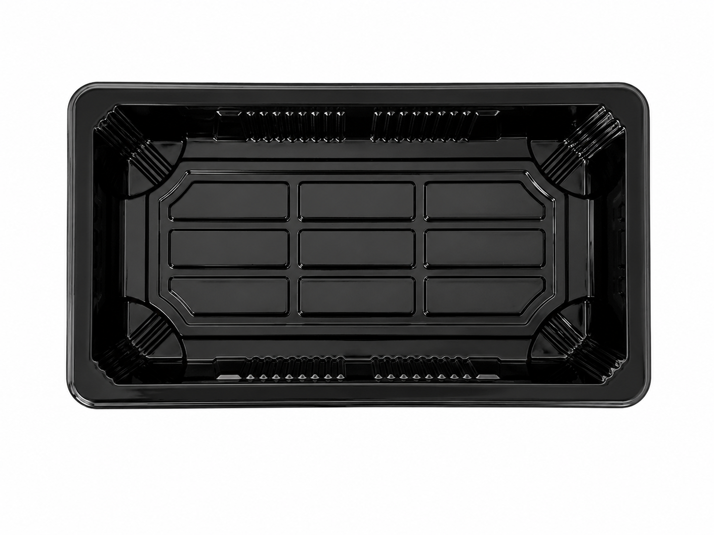 Caserole sushi negre MICI din plastic pp