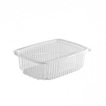 Caserole transparente DREPTUNGHIULARE cu capac atasat PET