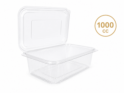 Caserole transparente GROASE cu capac atasat PET 1000 cc