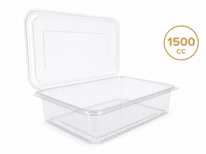 Caserole transparente GROASE cu capac atasat PET 1500 cc